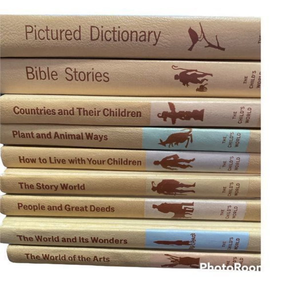THE CHILD'S WORLD:‎ 7 VOLUME SET ©1961 Bible And Picture dictionary ANTHOLOGY